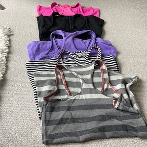 Lot of Lululemon tanks